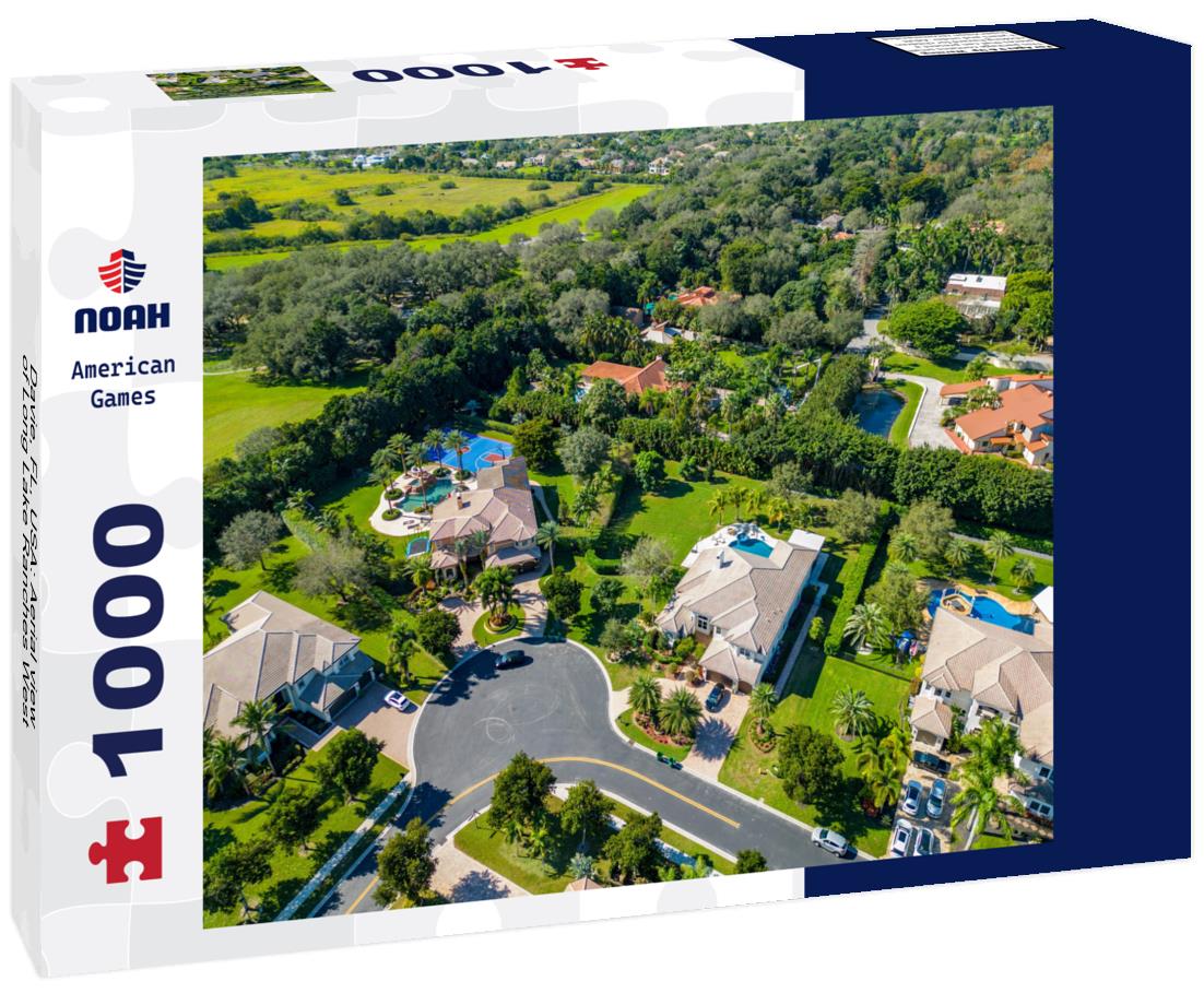 Noah Jigsaw Puzzle Davie, FL, USA: Aerial view of Long Lake Ranches West 1000 pieces