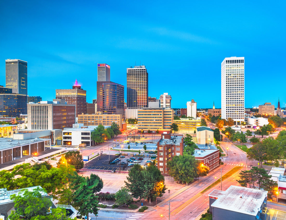 Noah Jigsaw Puzzle Tulsa, Oklahoma, USA downtown city skyline at twilight 1000 pieces