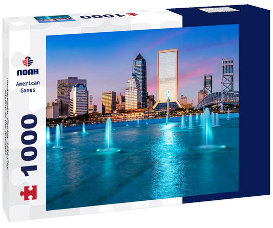 Noah Jigsaw Puzzle Jacksonville, Florida, USA City skyline at the fountain 1000 pieces