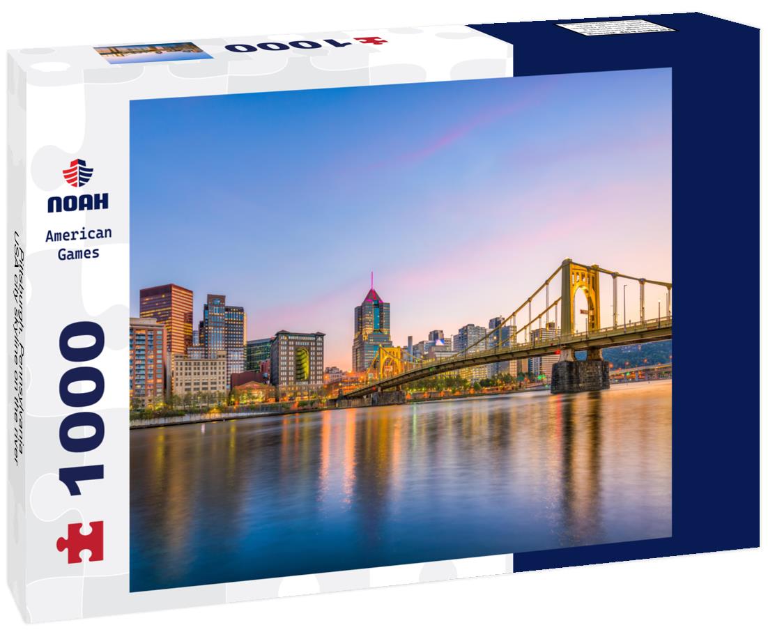 Noah Jigsaw Puzzle Pittsburgh, Pennsylvania, USA city skyline on the river 1000 pieces