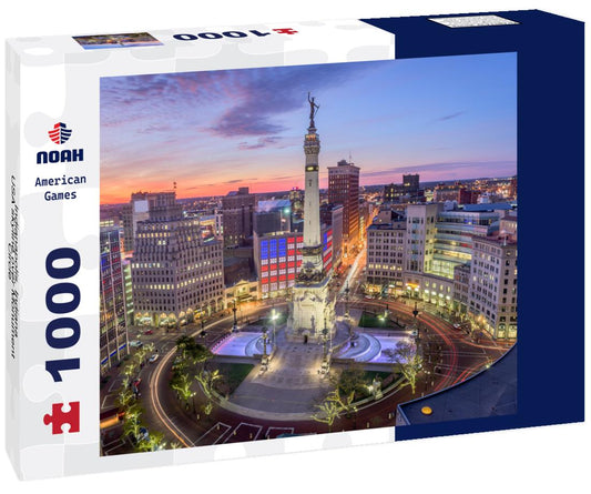 Noah Jigsaw Puzzle Indianapolis, Indiana, USA skyline over Monument Circle 1000 pieces