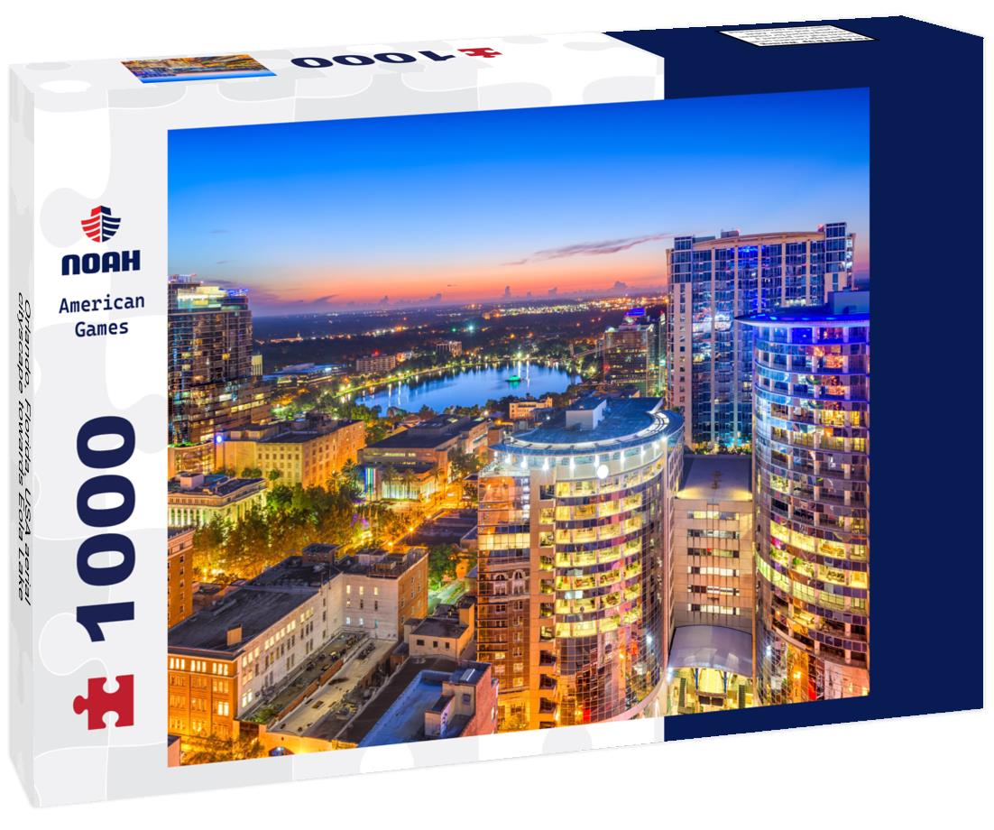 Noah Jigsaw Puzzle Orlando, Florida, USA aerial cityscape towards Eola Lake 1000 pieces