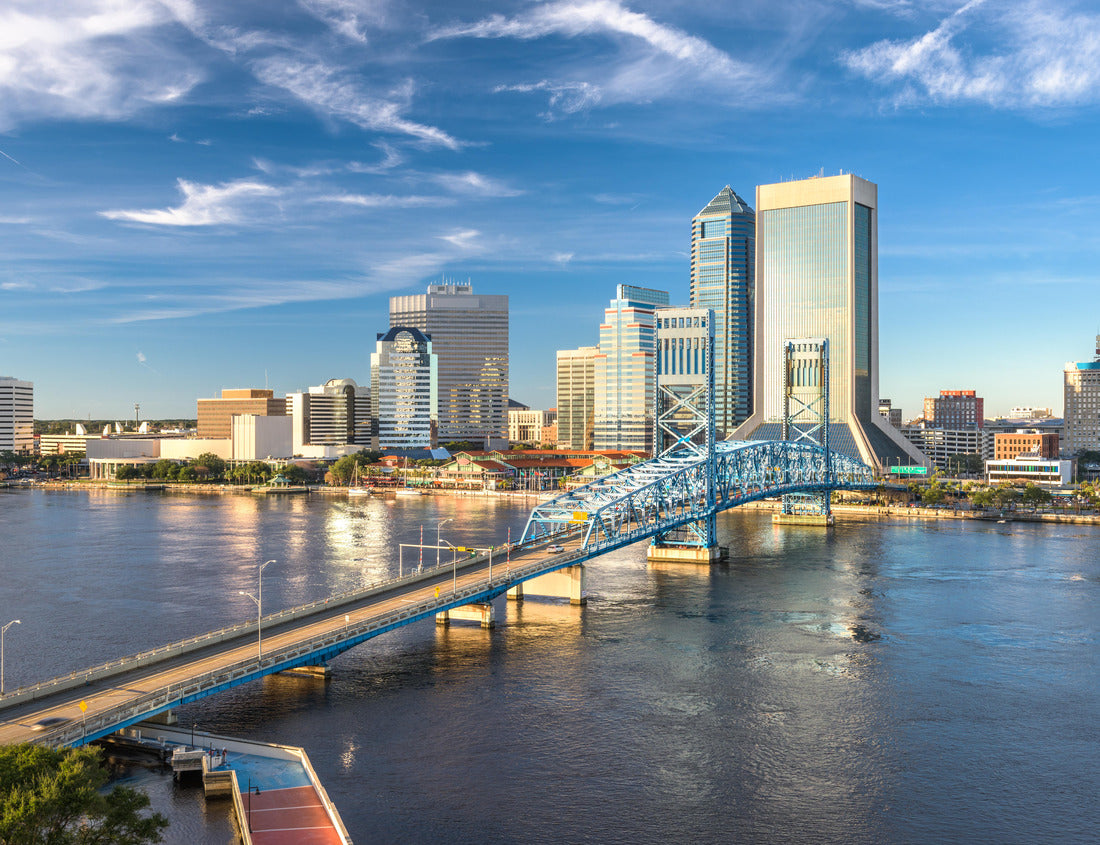 Noah Jigsaw Puzzle Jacksonville, Florida, USA Downtown city skyline at dusk 1000 pieces