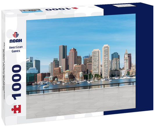 Noah Jigsaw Puzzle Skyscrapers Cityscape Downtown, Boston Skyline Buildings 1000 pieces