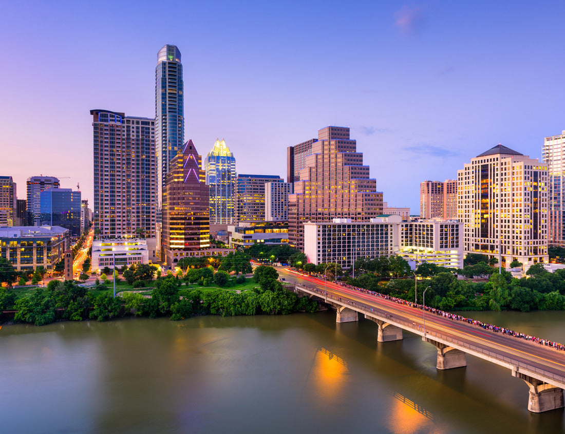 Noah Jigsaw Puzzle Austin, Texas, USA Downtown skyline at the Colorado River 1000 pieces