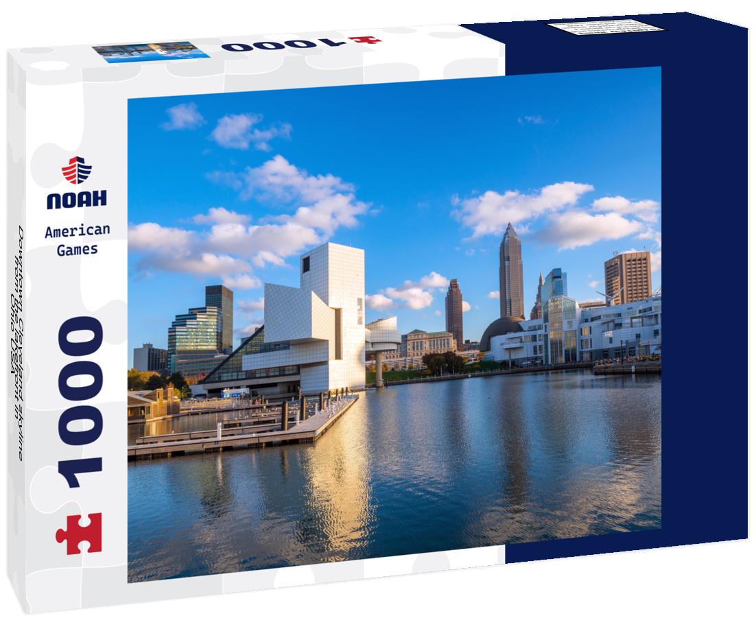 Noah Jigsaw Puzzle Downtown Cleveland skyline from the lakefront in Ohio USA 1000 pieces