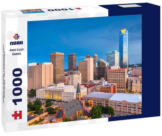 Noah Jigsaw Puzzle Oklahoma City, Oklahoma, USA downtown skyline at twilight 1000 pieces