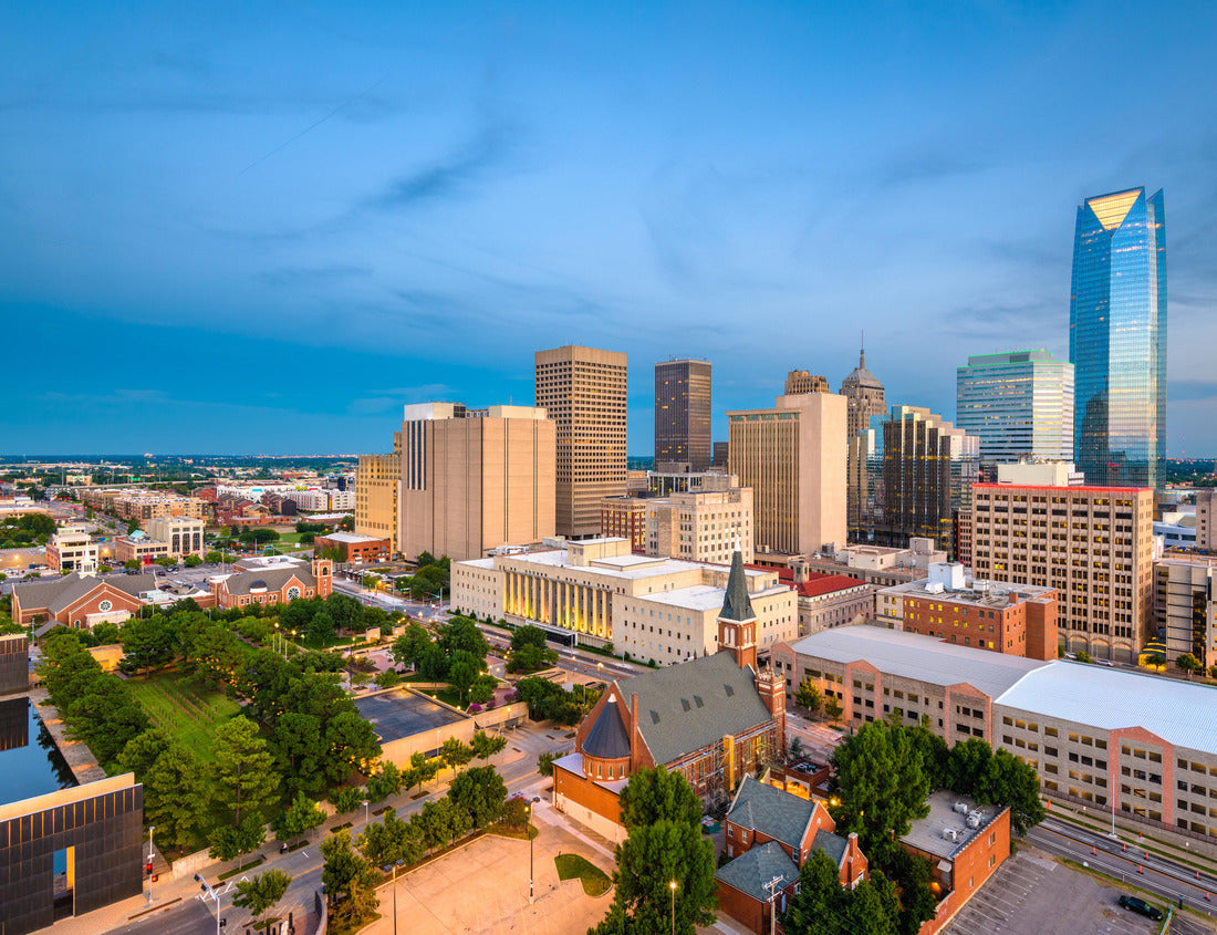 Noah Jigsaw Puzzle Oklahoma City, Oklahoma, USA downtown skyline at twilight 1000 pieces