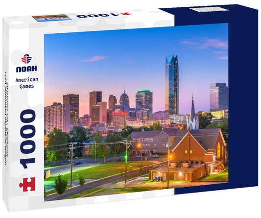 Noah Jigsaw Puzzle Oklahoma City, Oklahoma, USA downtown skyline at twilight 1000 pieces