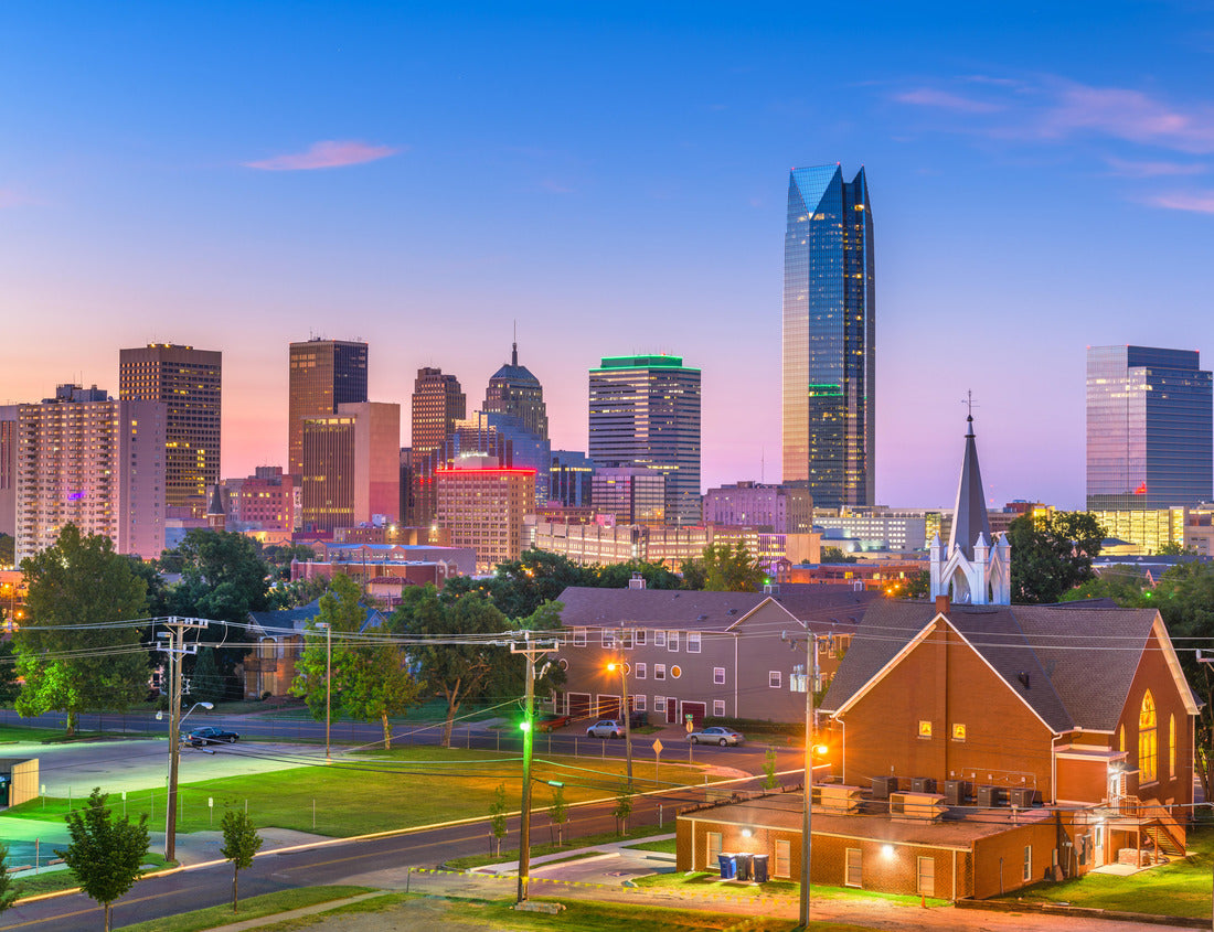 Noah Jigsaw Puzzle Oklahoma City, Oklahoma, USA downtown skyline at twilight 1000 pieces