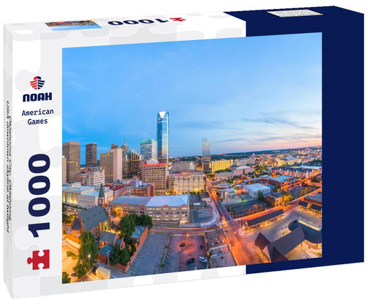 Noah Jigsaw Puzzle Oklahoma City, Oklahoma, USA downtown skyline at twilight 1000 pieces