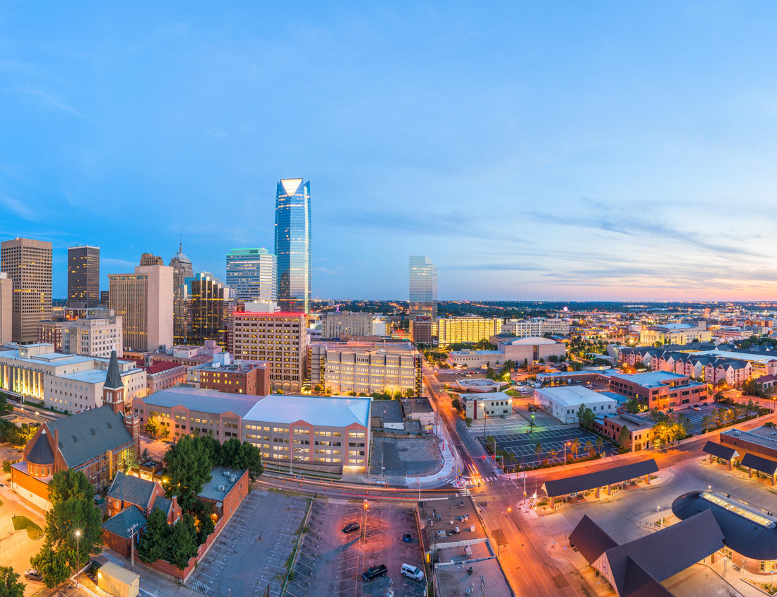 Noah Jigsaw Puzzle Oklahoma City, Oklahoma, USA downtown skyline at twilight 1000 pieces