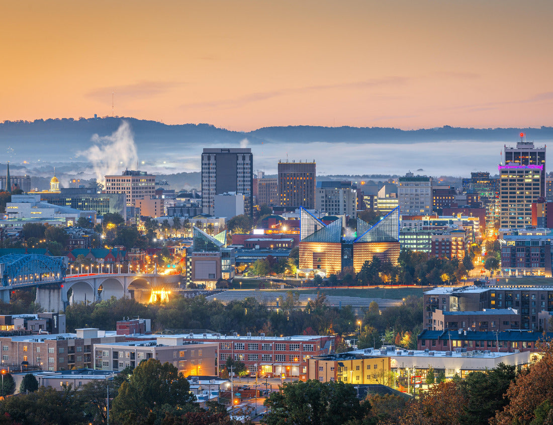 Noah Jigsaw Puzzle Chattanooga, Tennessee, USA downtown city skyline at dusk 1000 pieces