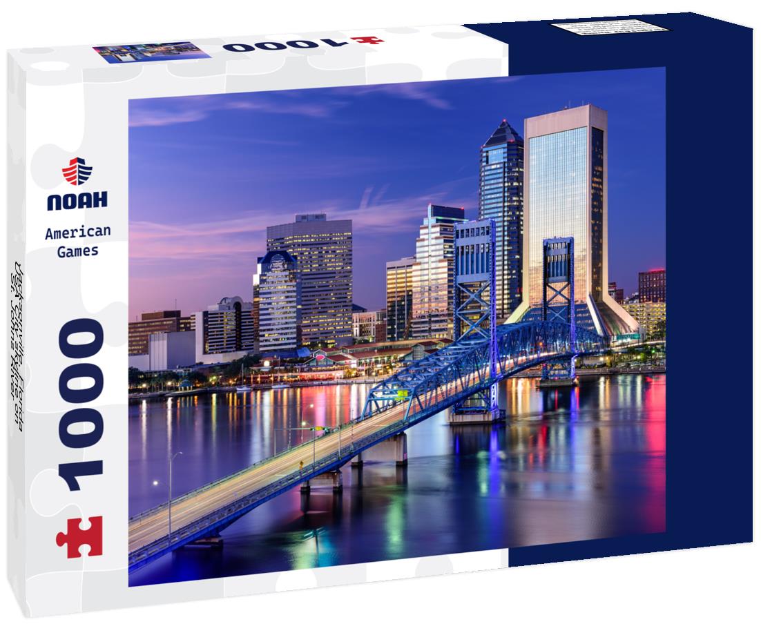 Noah Jigsaw Puzzle Jacksonville, Florida, USA City skyline on St. Johns River 1000 pieces