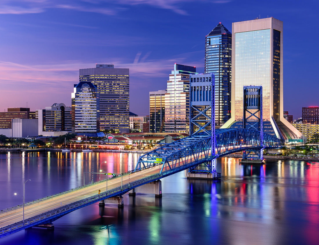 Noah Jigsaw Puzzle Jacksonville, Florida, USA City skyline on St. Johns River 1000 pieces