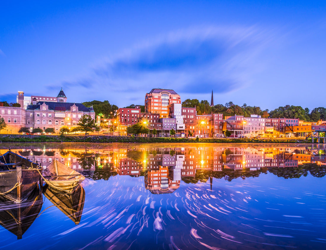 Noah Jigsaw Puzzle Augusta, Maine, USA downtown skyline on the Kennebec River 1000 pieces