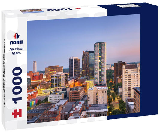 Noah Jigsaw Puzzle Birmingham, Alabama, USA downtown city skyline at twilight 1000 pieces