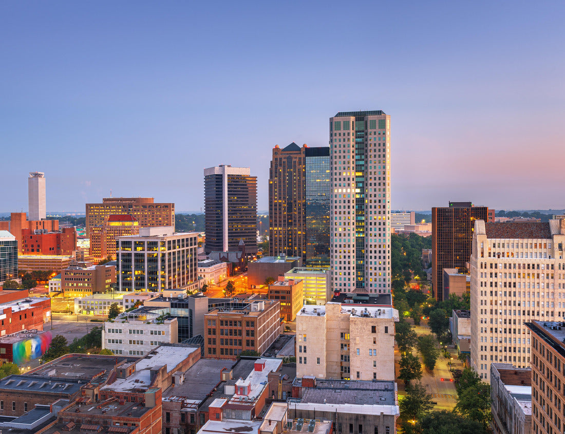 Noah Jigsaw Puzzle Birmingham, Alabama, USA downtown city skyline at twilight 1000 pieces