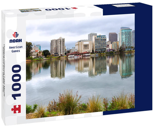 Noah Jigsaw Puzzle Oakland California Lake Merritt waterfront and skyline view 1000 pieces