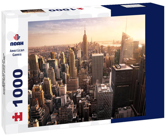 Noah Jigsaw Puzzle New York City skyline with urban skyscrapers at sunset, USA 1000 pieces