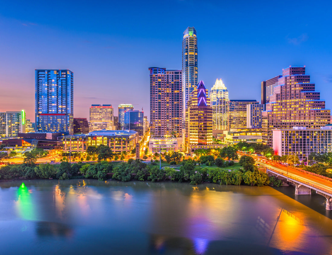 Noah Jigsaw Puzzle Austin, Texas, USA Downtown skyline over the Colorado River 1000 pieces