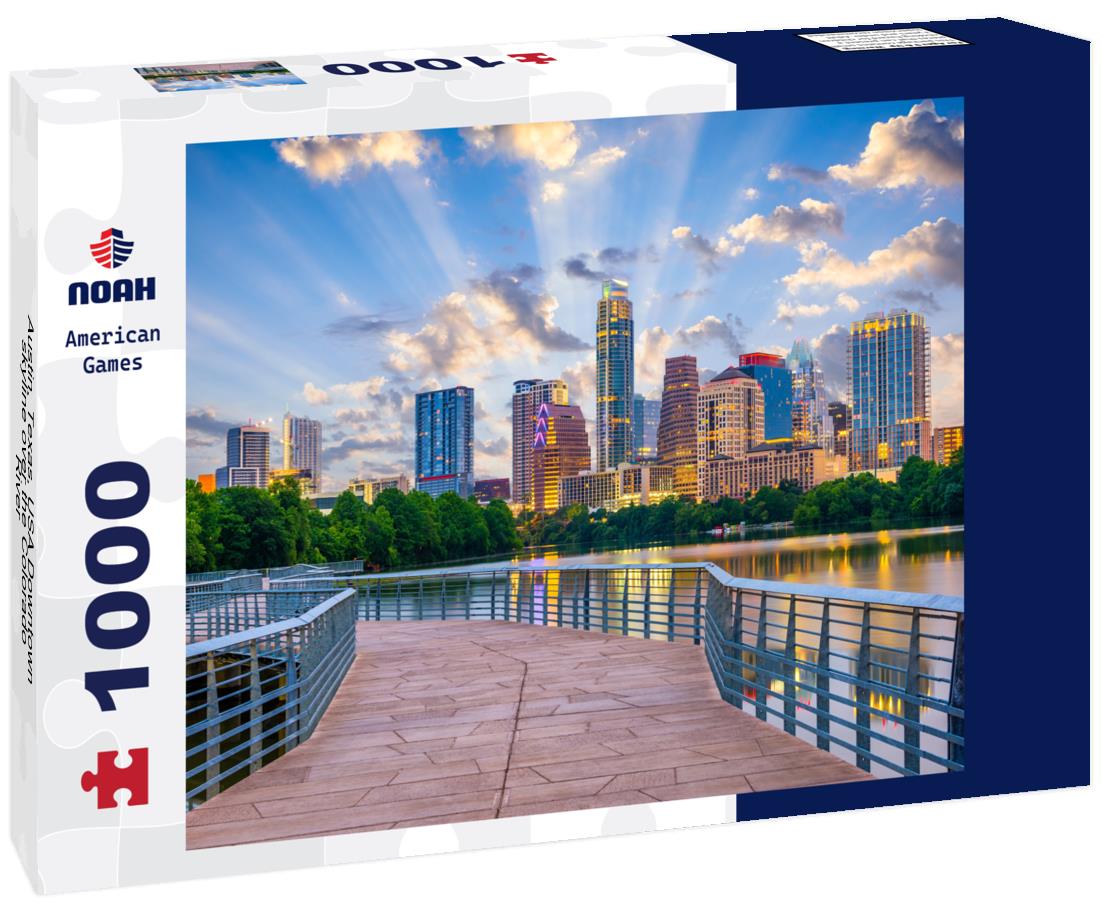 Noah Jigsaw Puzzle Austin, Texas, USA Downtown skyline over the Colorado River 1000 pieces