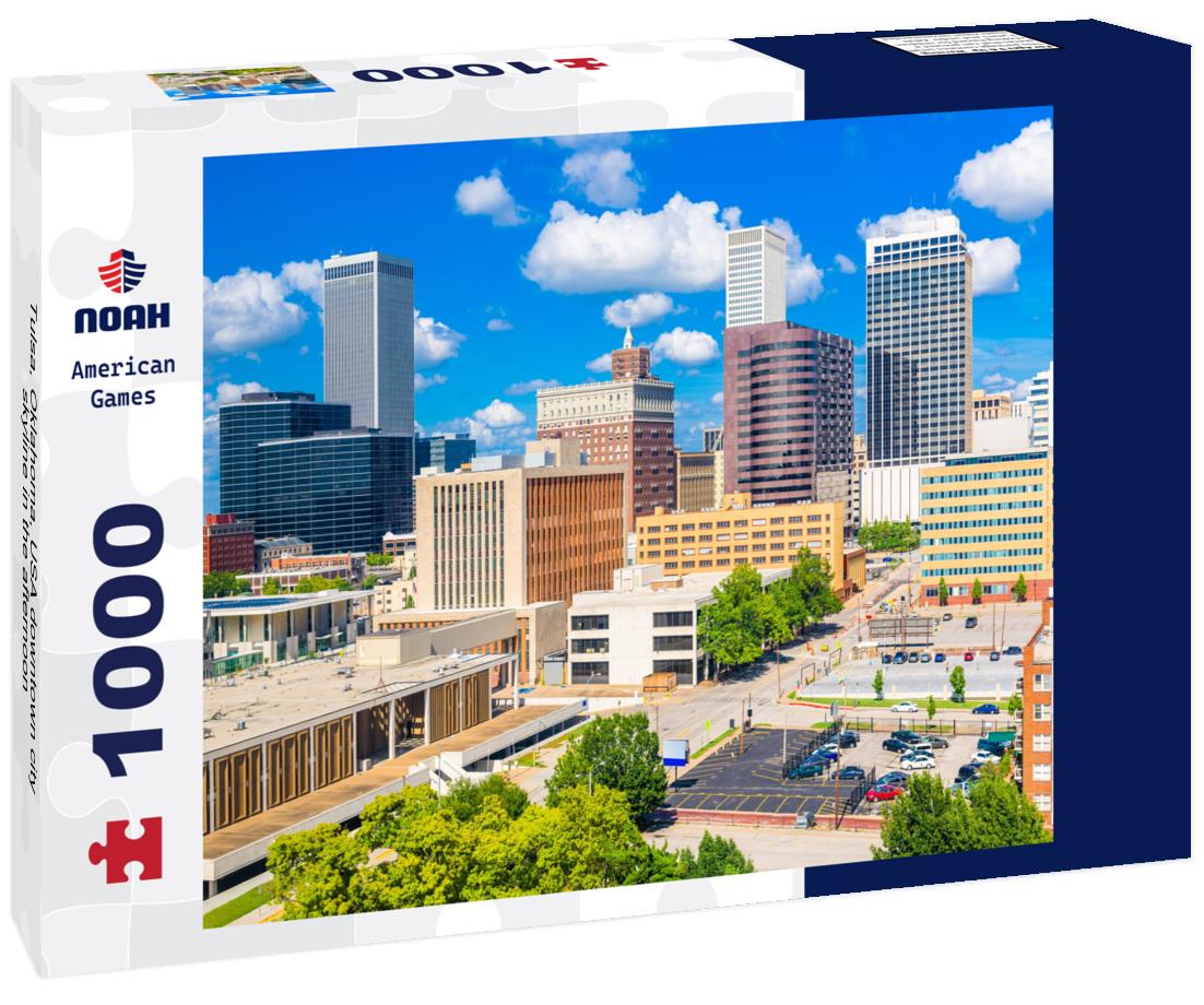 Noah Jigsaw Puzzle Tulsa, Oklahoma, USA downtown city skyline in the afternoon 1000 pieces
