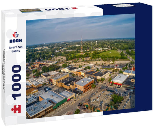 Noah Jigsaw Puzzle Aerial View of the Chicago Suburb of Crystal Lake, Illinois 1000 pieces