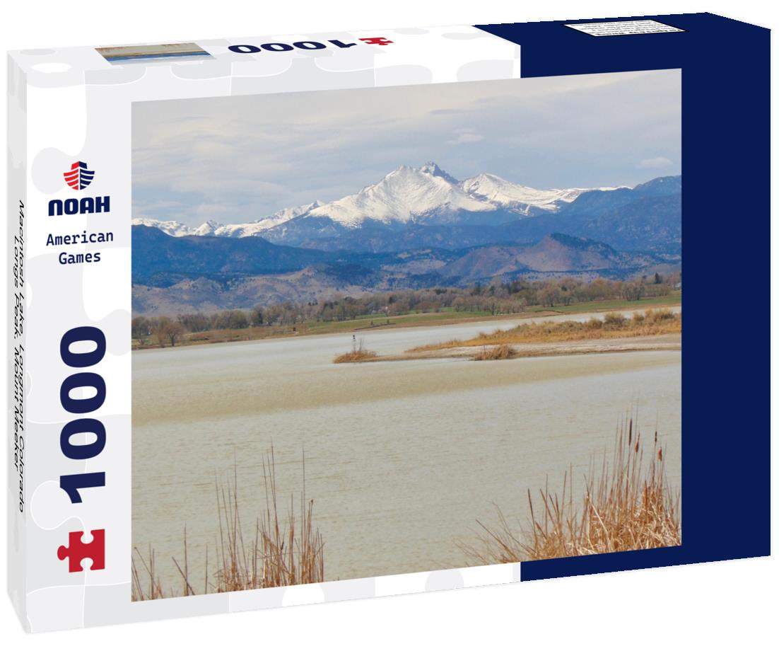 Noah Jigsaw Puzzle Macintosh Lake, Longmont Colorado, Longs Peak, Mount Meeker 1000 pieces