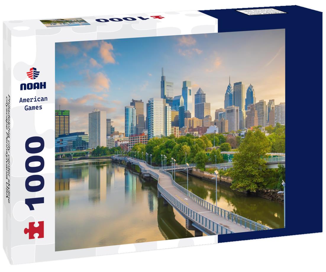 Noah Jigsaw Puzzle Philadelphia city center skyline, cityscape Pennsylvania USA 1000 pieces