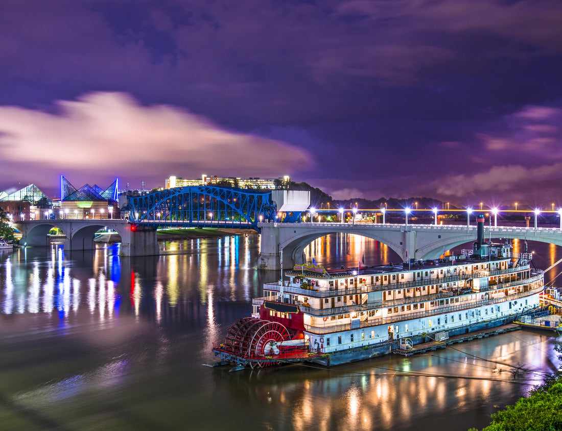 Noah Jigsaw Puzzle Chattanooga, Tennessee, USA downtown over the Tennessee River 1000 pieces