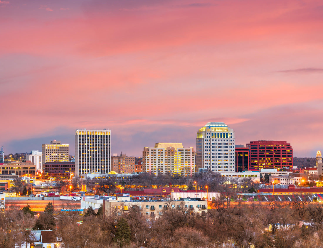 Noah Jigsaw Puzzle Colorado Springs, Colorado, USA downtown city skyline at dusk 1000 pieces