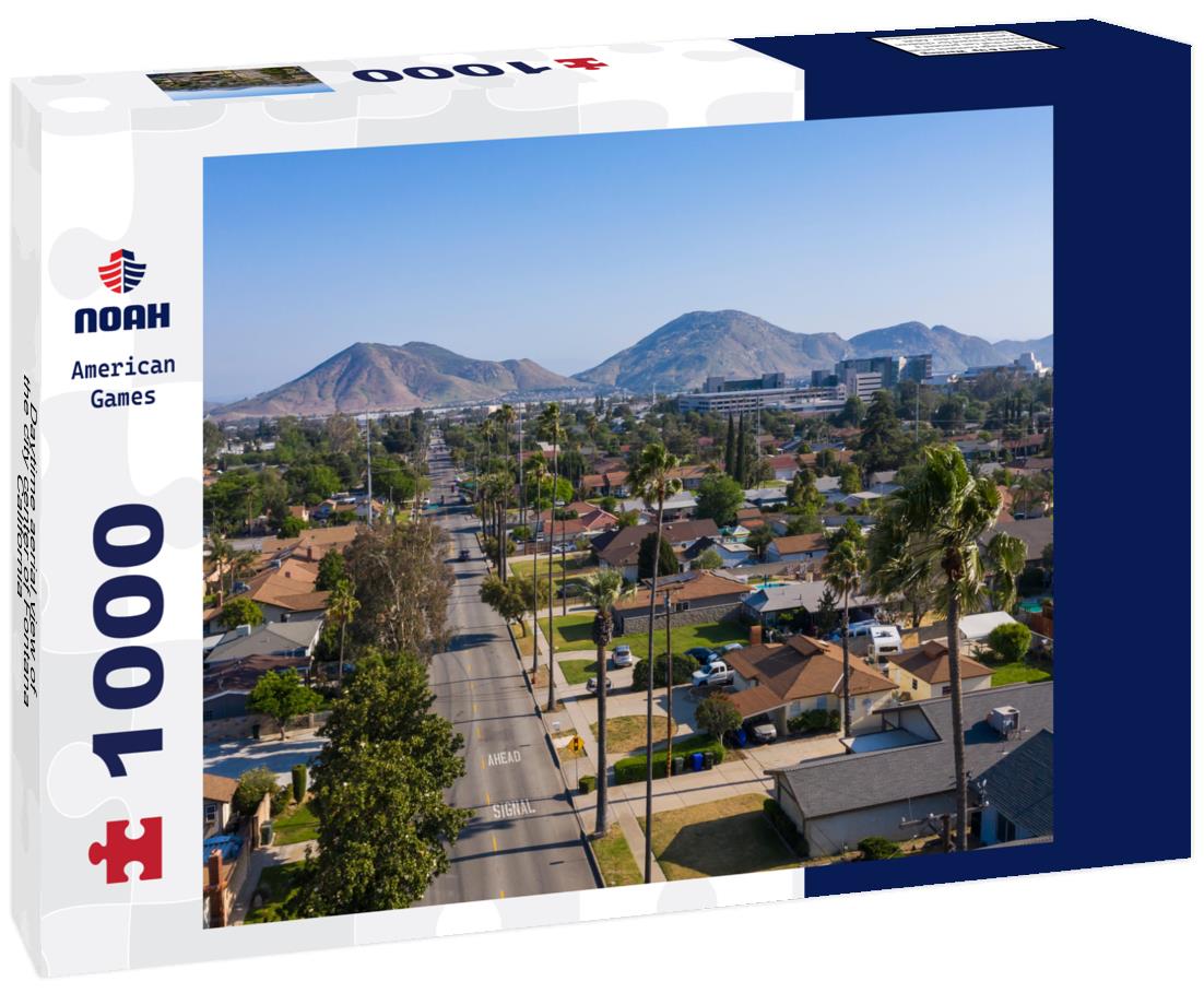Noah Jigsaw Puzzle Daytime aerial view of the city center of Fontana, California 1000 pieces