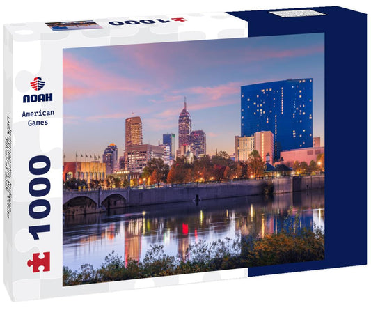 Noah Jigsaw Puzzle Indianapolis, Indiana, USA skyline on the White River at dusk 1000 pieces