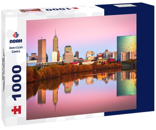 Noah Jigsaw Puzzle Indianapolis, Indiana, USA skyline on the White River at dusk 1000 pieces