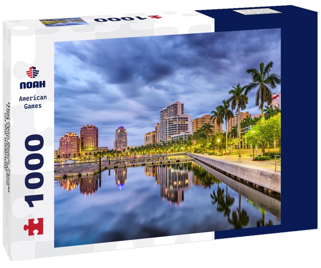 Noah Jigsaw Puzzle West Palm Beach, Florida, USA Downtown skyline on the waterway 1000 pieces