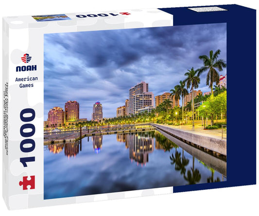 Noah Jigsaw Puzzle West Palm Beach, Florida, USA Downtown skyline on the waterway 1000 pieces