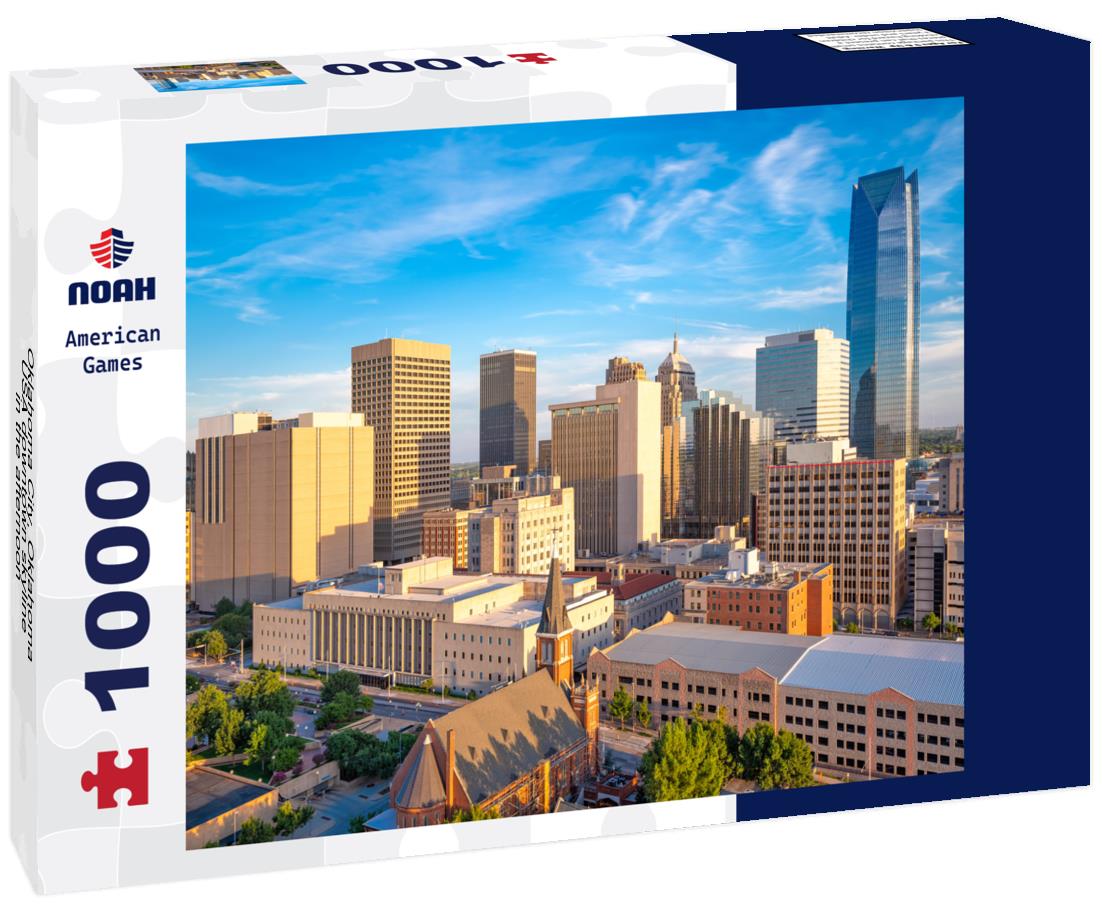 Noah Jigsaw Puzzle Oklahoma City, Oklahoma, USA downtown skyline in the afternoon 1000 pieces
