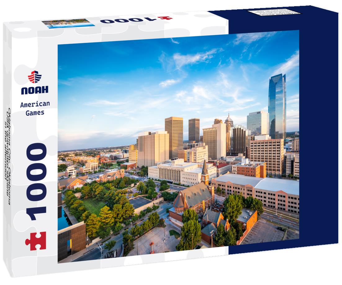 Noah Jigsaw Puzzle Oklahoma City, Oklahoma, USA downtown skyline in the afternoon 1000 pieces