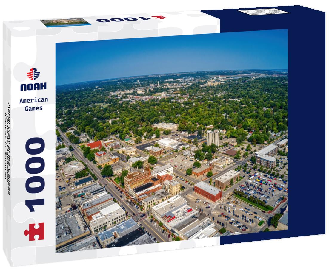 Noah Jigsaw Puzzle Aerial View of the College Town of Manhattan, Kansas in Summer 1000 pieces