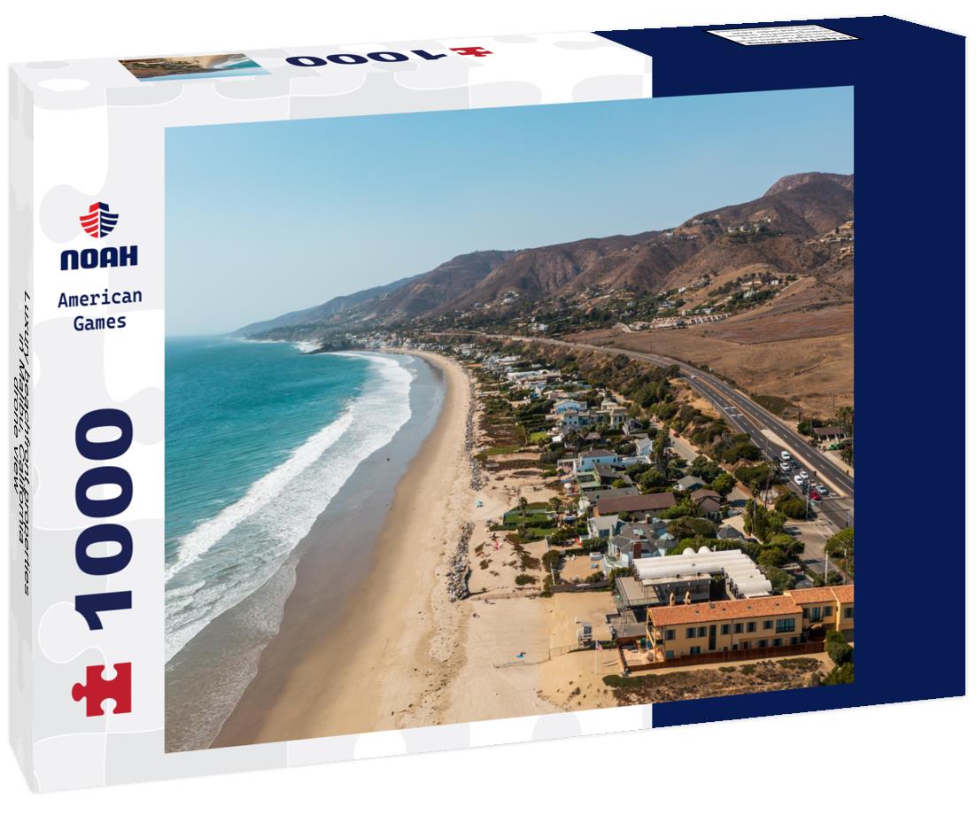 Noah Jigsaw Puzzle Luxury beachfront properties in Malibu, California, drone view 1000 pieces