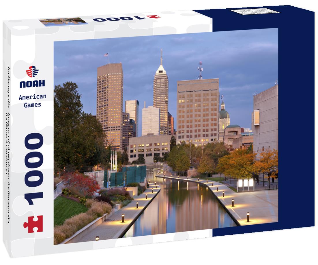 Noah Jigsaw Puzzle Indianapolis. Image of downtown Indianapolis, Indiana in autumn 1000 pieces