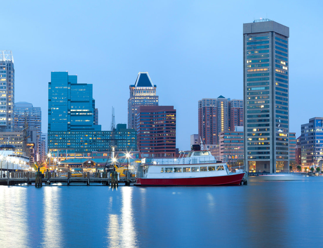 Noah Jigsaw Puzzle Downtown city skyline and Inner Harbor, Baltimore, Maryland, USA 1000 pieces