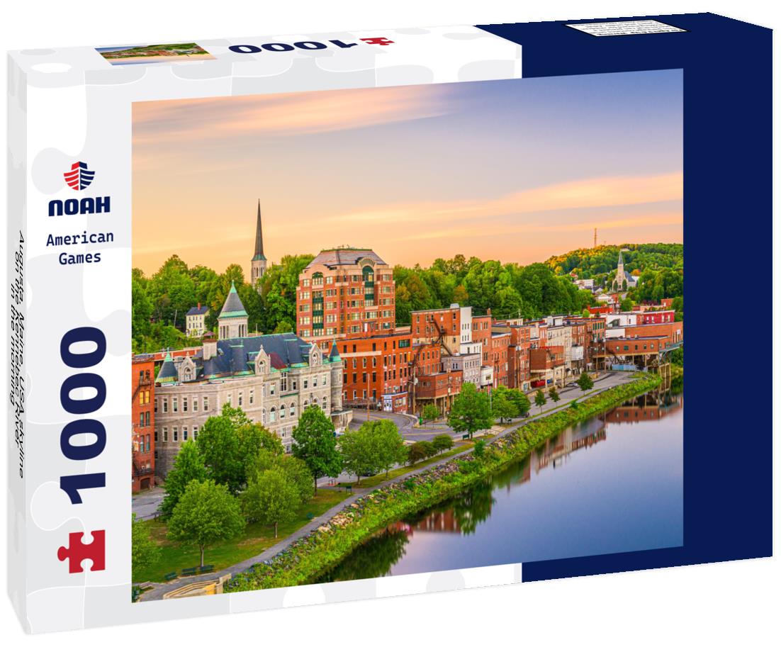 Noah Jigsaw Puzzle Augusta, Maine, USA skyline on the Kennebec River in the morning 1000 pieces