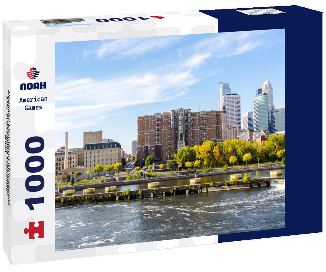 Noah Jigsaw Puzzle Beautiful Downtown Minneapolis MN, overlooking Mississippi River 1000 pieces