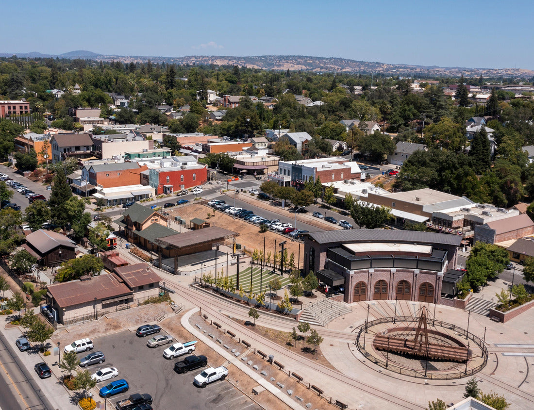 Noah Jigsaw Puzzle Daytime aerial view of historic downtown Folsom, California, USA 1000 pieces