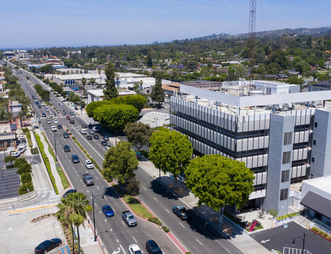 Noah Jigsaw Puzzle Day time aerial view of the Downtown area of Whittier, California 1000 pieces