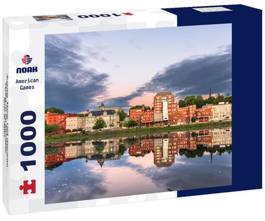 Noah Jigsaw Puzzle Augusta, Maine, USA downtown skyline on the Kennebec River at dawn 1000 pieces