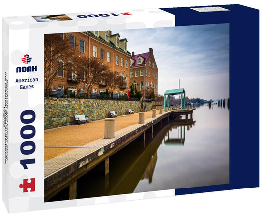 Noah Jigsaw Puzzle Boardwalk and homes along the Potomac River in Alexandria, Virginia 1000 pieces