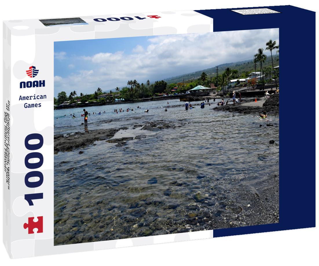 the sheltered clear waters at Kahaluu Beach Park, Big Island Hawaii 1000pc Puzzle
